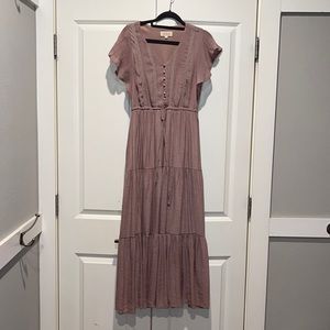 Mauve Boutique Midi Dress - Small